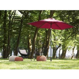 👉 Rood Beliani Varese - Parasol-rood-polyester 4260602371076