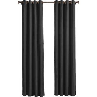 👉 Larson - Luxe Hotel Blackout Gordijn - Met Ringen - 3 Meter - Zwart