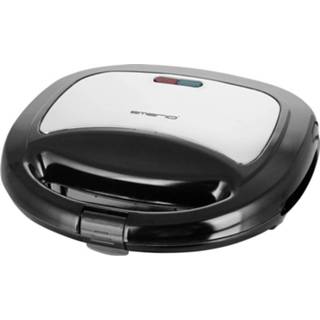 Broodrooster zwart EMERIO ST-120889 Sandwich toaster Anti-aanbaklaag, Controlelampje, BPA-vrij, Inklapbaar 7333282003081