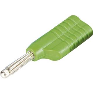 👉 Schnepp S 4041 L gr Pluimstekker Stekker, recht Stift-Ø: 4 mm Groen 1 stuk(s)