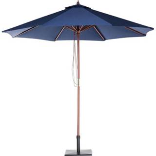 👉 Blauw Beliani Toscana - Parasol-blauw-polyester 4260580928088