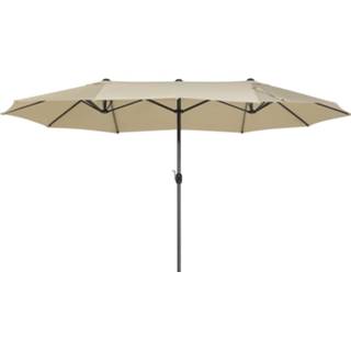 👉 Beige Beliani Sibilla - Parasol-beige-polyester 4260580928422