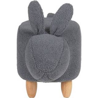 👉 Grijs Beliani Bunny - Hocker-grijs-polyester 4251682220040