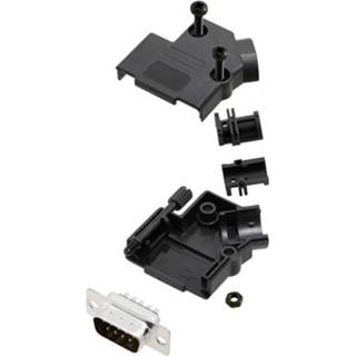 TRU COMPONENTS TCD45PKP09DBPK 7709596 D-sub male connector-set 45 ° Aantal polen: 9 Soldeerkelk 1 stuk(s)