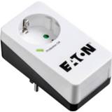 👉 Overspanningsbeveiliging zwart wit Eaton PB1D 1 AC-uitgang(en) 220 - 250 V Zwart, 3553340667152