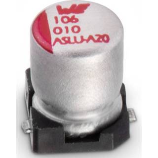👉 Würth Elektronik WCAP-ASLU Aluminum Electrolytic Capacitors Elektrolytische condensator Radiaal bedraad 22 µF 6.3 V (Ø x h) 3 mm x 5.5 mm 1 stuk(s)