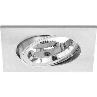 👉 Inbouwspot staal zilver Home sweet Maestro vierkant ↔ 9,4 cm - mat 8715582978419