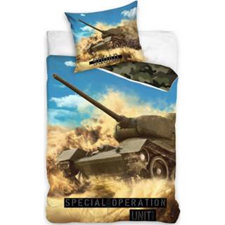 👉 Dekbedovertrek katoen Tank Special Operations Unit - Eenpersoons 140 X 200 Cm 5902689480140