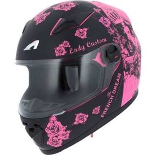 👉 Astone Integraalhelm Gtk Kid Lady Custom Zwart Roze