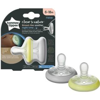 👉 Tommee Tippee Ctn-fopspeen - Natural Night Shape X2 6-18 Maanden 5010415334855