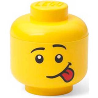 Opbergdoos geel polypropyleen Lego-hoofd Silly, - Lego 5711938033545