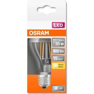 👉 Osram Star + Led Lamp Standaard Helder Filament Glow Dim - 4,5w Equivalent 40w E27