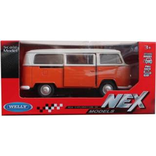 👉 Oranje Volkswagen T2 Bus 1972 8719274298694