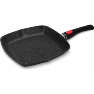 👉 Grillpan zwart keramische Edënbërg Black Line - Met Deksel 28x28 Cm 3-laags Anti-aanbaklaag! 6011612776744