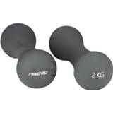 👉 Dumbbell grijs Avento Dumbbells Bone 2kg Staal/pu 2 Stuks 8716404331986