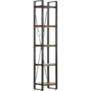 👉 Boekenkast hout Vidaxl Met 5 Schappen 40x30x180 Cm Massief Gerecycled 8720286200759