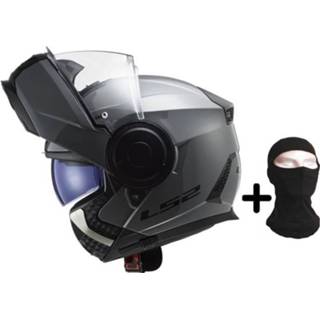 👉 Helm grijs Ls2 Scope Modulaire Nardo + Bivakmuts 6934432856901
