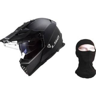👉 Helm zwart Shark Modulaire Ls2 Pioneer Evo + Kap - Mat 6934432851678