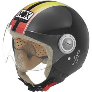 👉 Nox Jet Helm N210 Zwart Regenboog