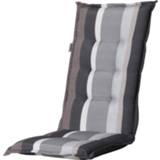 👉 Tuinkussen grijs hoge rug Stripe grey 8713229298715