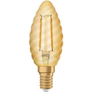 👉 Gloeilamp wit goud Osram Edition 1906 Gedraaide Vlam Led Helder Kooldraad - 1.5 W = 12 E14 Warm 4058075293243