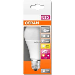 👉 Ledlamp Osram Star + Led-lamp Met Standaard Bewegingssensor - 9w Equivalent Aan 60w E27 4058075428348