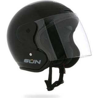 Stormer Jet Sun 2 Motorhelm - Patent Zwart Stormer Jet Sun 2 Motorhelm - Patent Zwart