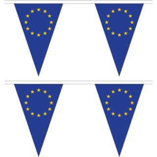 👉 Vlaggenlijn polyester 2x Stuks Europa 5 Meter - Landen Feestartikelen En Versieringen 8720576225172