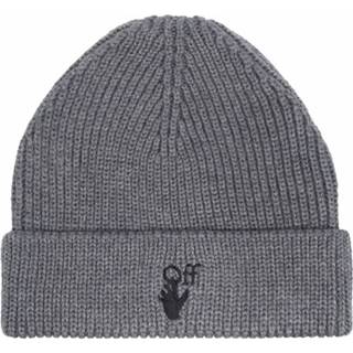 👉 Beanie onesize male grijs Logo-embroidered 8052865426947