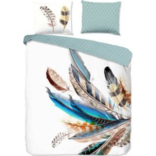 👉 Dekbedovertrek katoen multikleur Good Morning Feather 135x200 Cm Meerkleurig 8717285190686