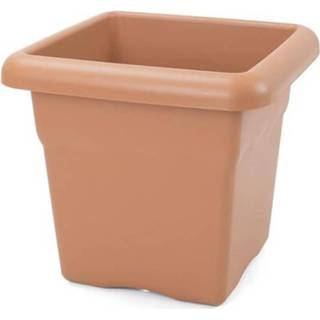 👉 Terracotta Plastiken Vierkante Bloempot Ø 44 Cm - 8412524014456