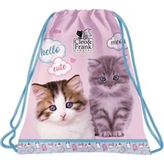 👉 Polyester Cleo & Frank Gymbag Hello Kitten - 41 X 35 Cm 5901130081295