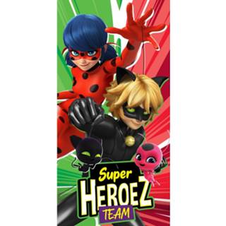 Miraculous Strandlaken Super Heroez - katoen Strandlaken katoen Miraculous Super Heroez - 70 X 140 Cm 5902729045919