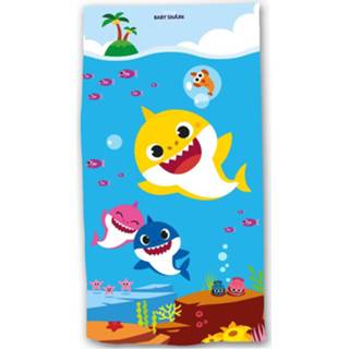 👉 Strandlaken katoen baby's Baby Shark - 70 X 140 Cm 5902729048682