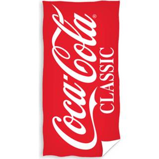 👉 Strandlaken katoen Coca Cola Logo - 70 X 140 Cm 5902689471858