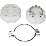 👉 130565 Buisfitting 1 stuk(s) Aantal polen: 9 Fitting: Magnoval Montagewijze: Chassis Materiaal: Keramiek