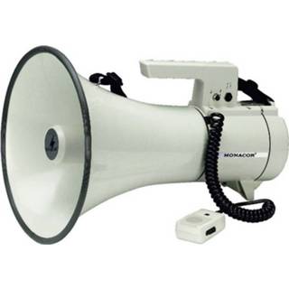 👉 Megafoon Monacor TM-35 Met handmicrofoon, draagriem, geluiden 4007754151213
