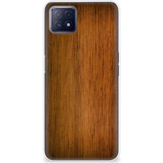 👉 Bumper hoesje hout OPPO A53 5G | A73 Donker 8720632477101