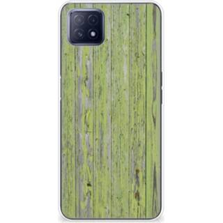 👉 Bumper hoesje donkergroen OPPO A53 5G | A73 Green Wood 8720632541970