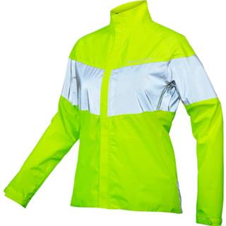 👉 Fiets jack vrouwen XL grijs groen Endura - Women's Urban Luminite EN1150 Waterdicht Fietsjack maat XL, groen/grijs 5056286912839