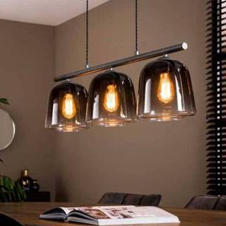 👉 Hanglamp grijs active shaded 3 lampen