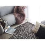 👉 Vloerkleed bruin zilver leer bruin/zilver 160 x 230 cm AKKESE 4251682229791