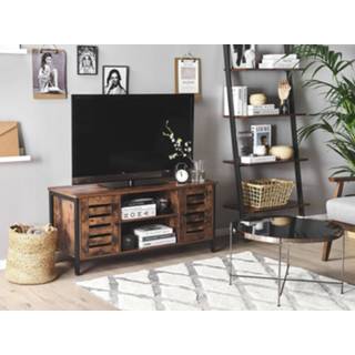 👉 Bruin zwart Donkere Houtkleur TV-meubel lichtbruin/zwart VILSECK 4251682263276