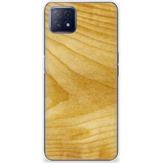 👉 Bumper hoesje hout OPPO A53 5G | A73 Licht 8720632875785