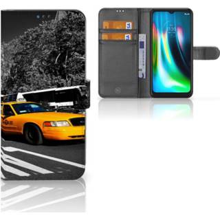 👉 Flipcover Motorola Moto G9 Play | E7 Plus Flip Cover New York Taxi 8720632930538