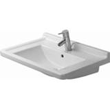 Wastafel wit Duravit Starck 3 1 kraangat 70x49cm WonderGliss 4021534256806