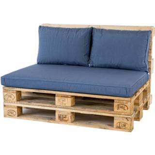 👉 Blauw polyester Madison Palletkussenset Lounge - 3 Delig 8715593058841