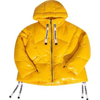 👉 Downjacket unisex geel Hooded down jacket