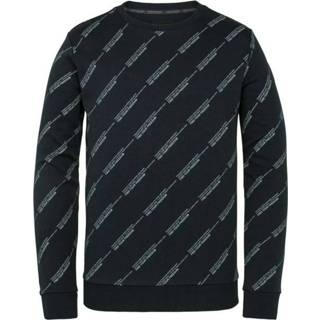 👉 Sweatshirt s male blauw R-neck interlock 8719419722169