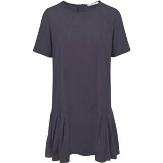 👉 Jurk XL vrouwen blauw Met Plooien